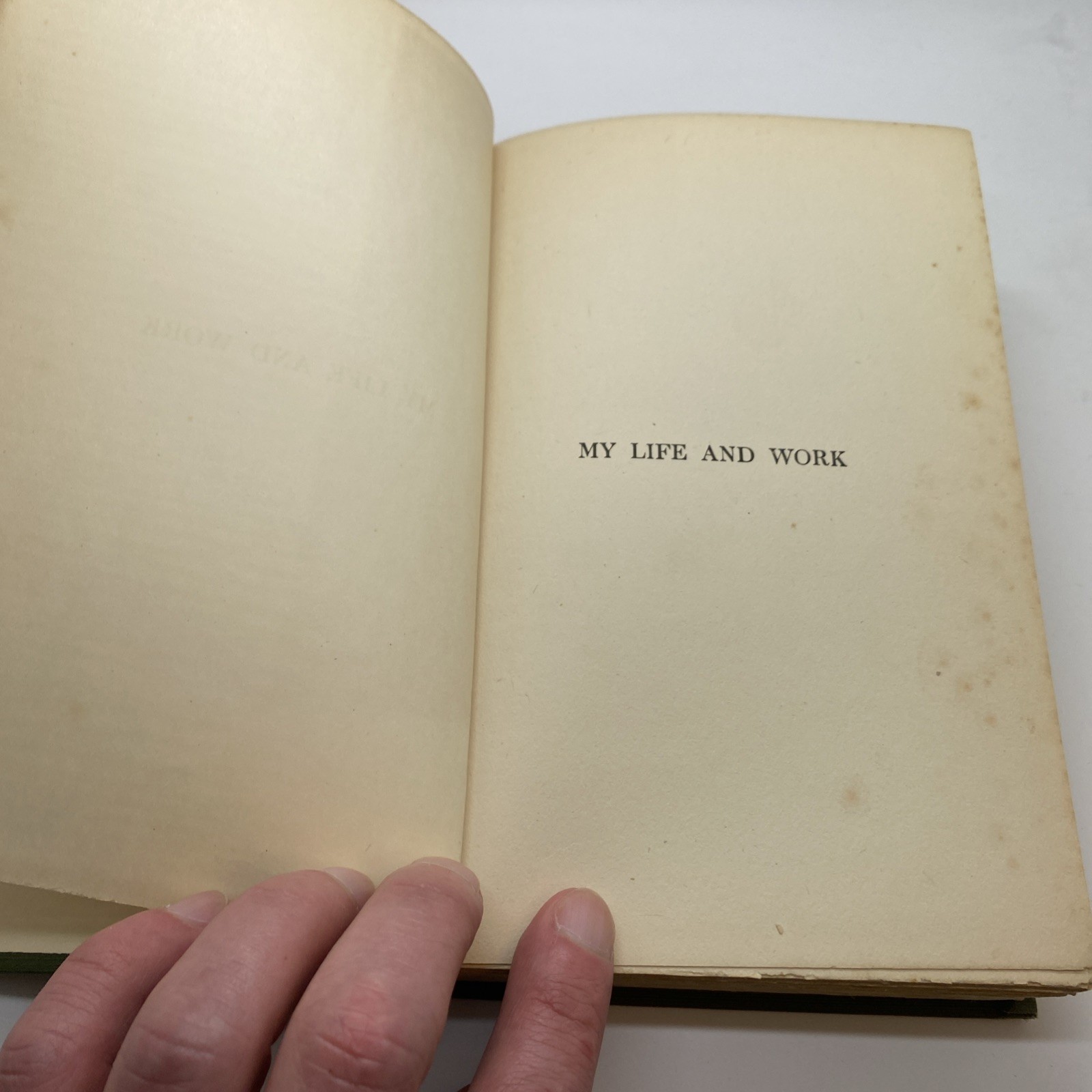 Henry Ford 1924 My Life And Work Biography Autobiography Hardcover Green Cloth