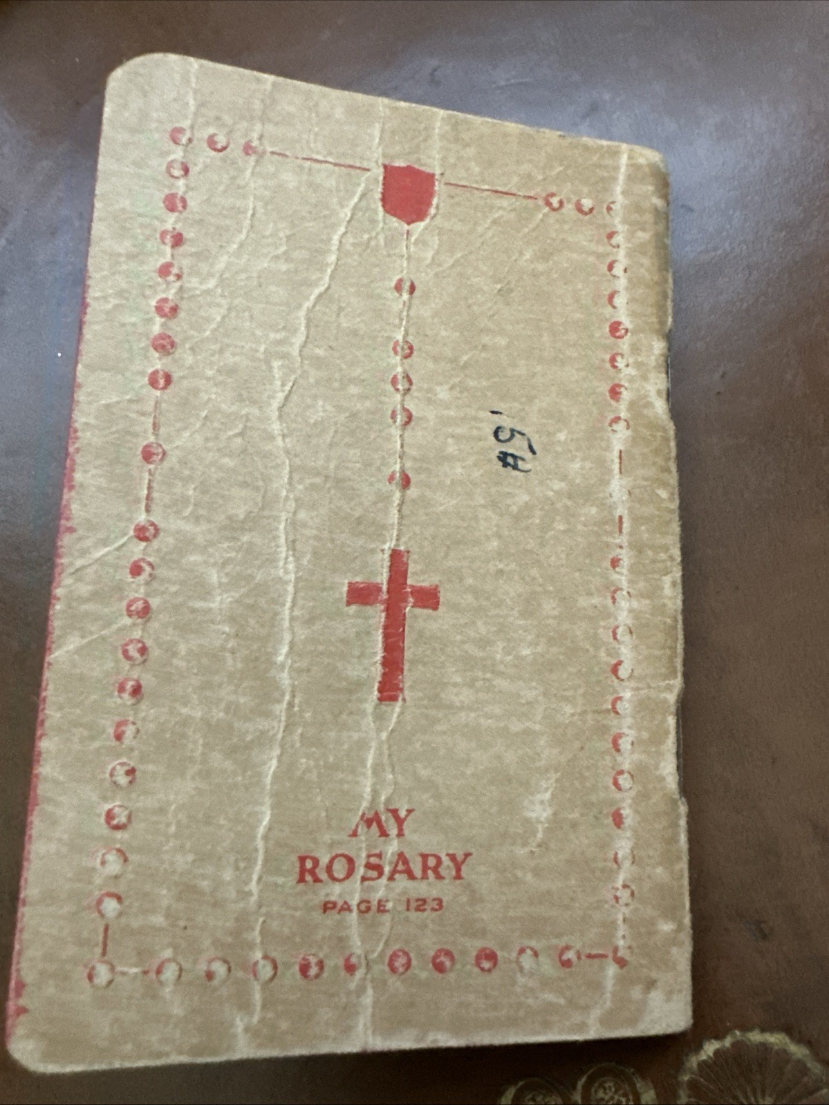1942 My Military Missal WW2 Catholic Prayer Book Rosary On Back Cover