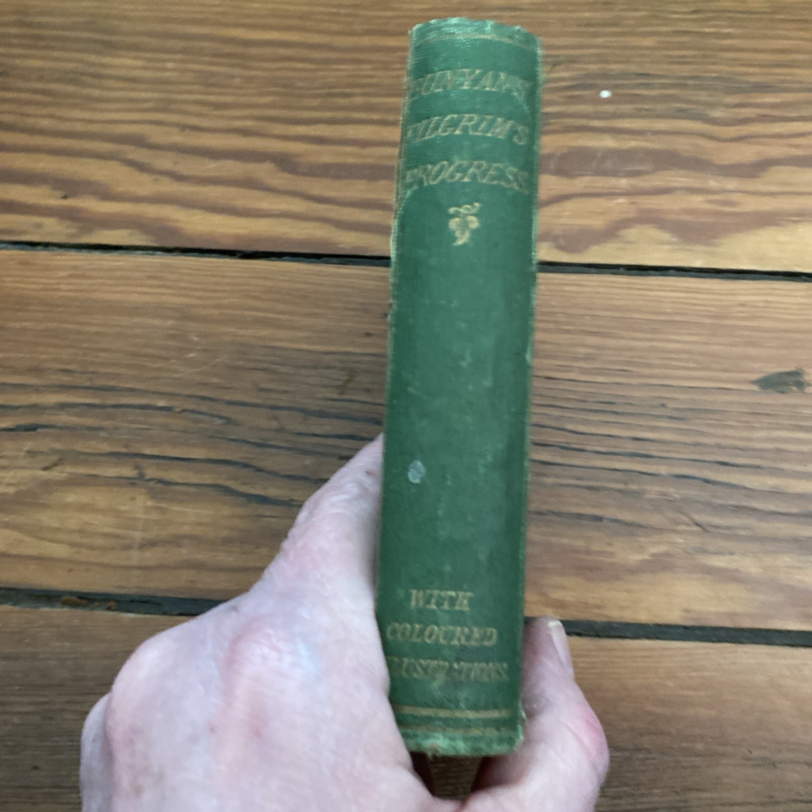 1868 The Pilgrim’s Progress by John Bunyan Beautiful Color Illustrations Vellum