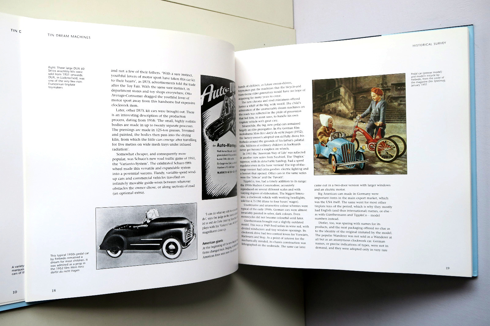 Tin Dream Machines: German Tinplate Toy Cars and Motorcycles 1950s 60s HC/DJ