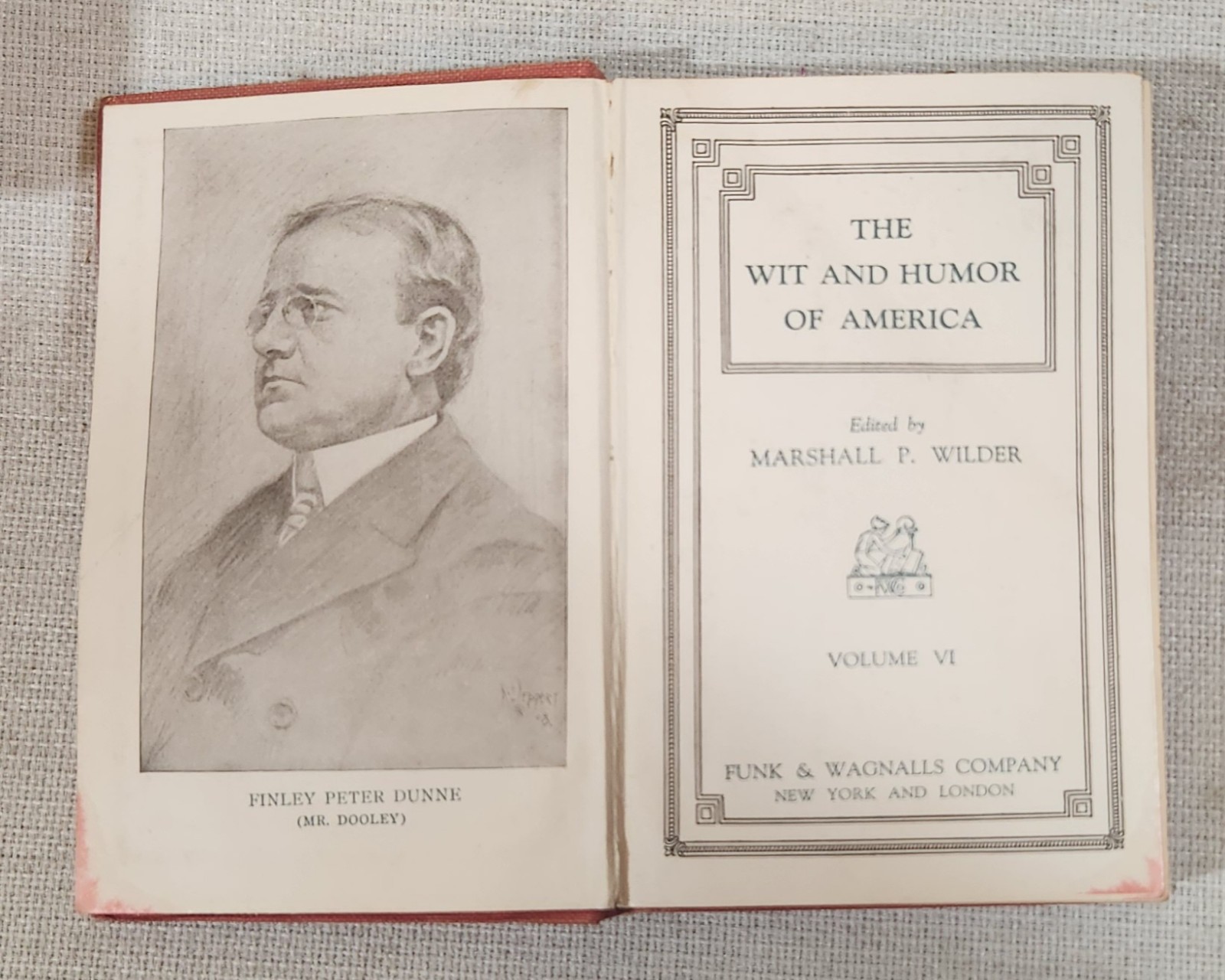 The Wit and Humor of America Book Set Funk & Wagnalls from 1911 Set of 7