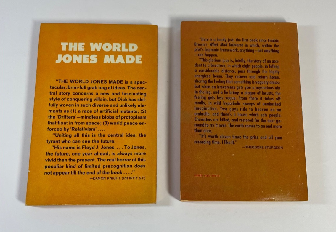 Philip K. Dick The World Jones Made 1956 Eye In the Sky 1957