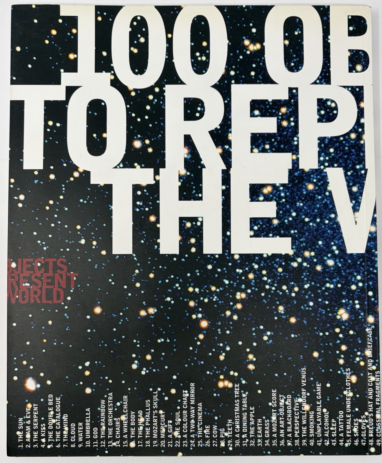 100 Objects To Represent World : A Prop-Opera Peter Greenaway 1997 Book Catalog