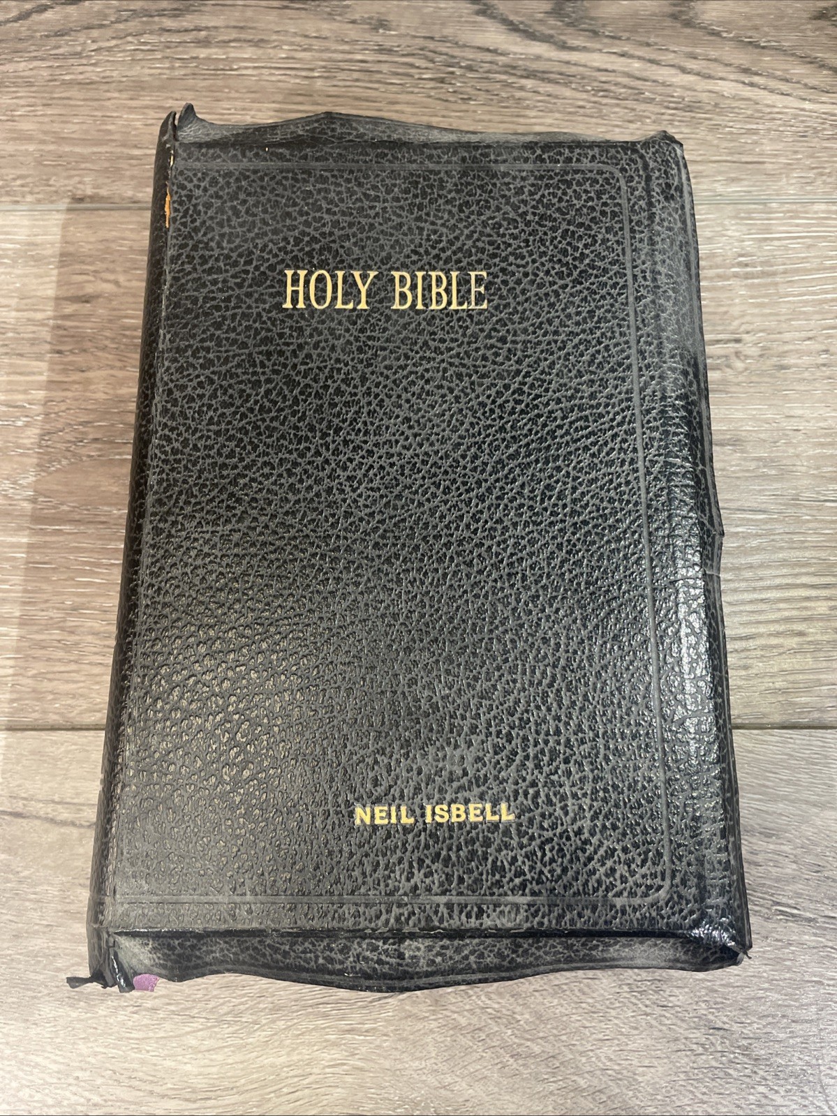 Holy Bible KJV 1947 Red Letter Large Type Spencer Press Genuine Leather