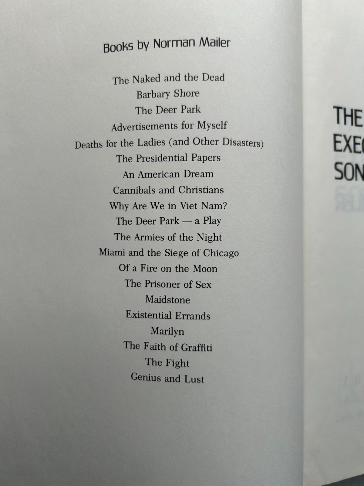 Norman Mailer The Executioner’s Song Signed/Inscribed Hardcover Edition