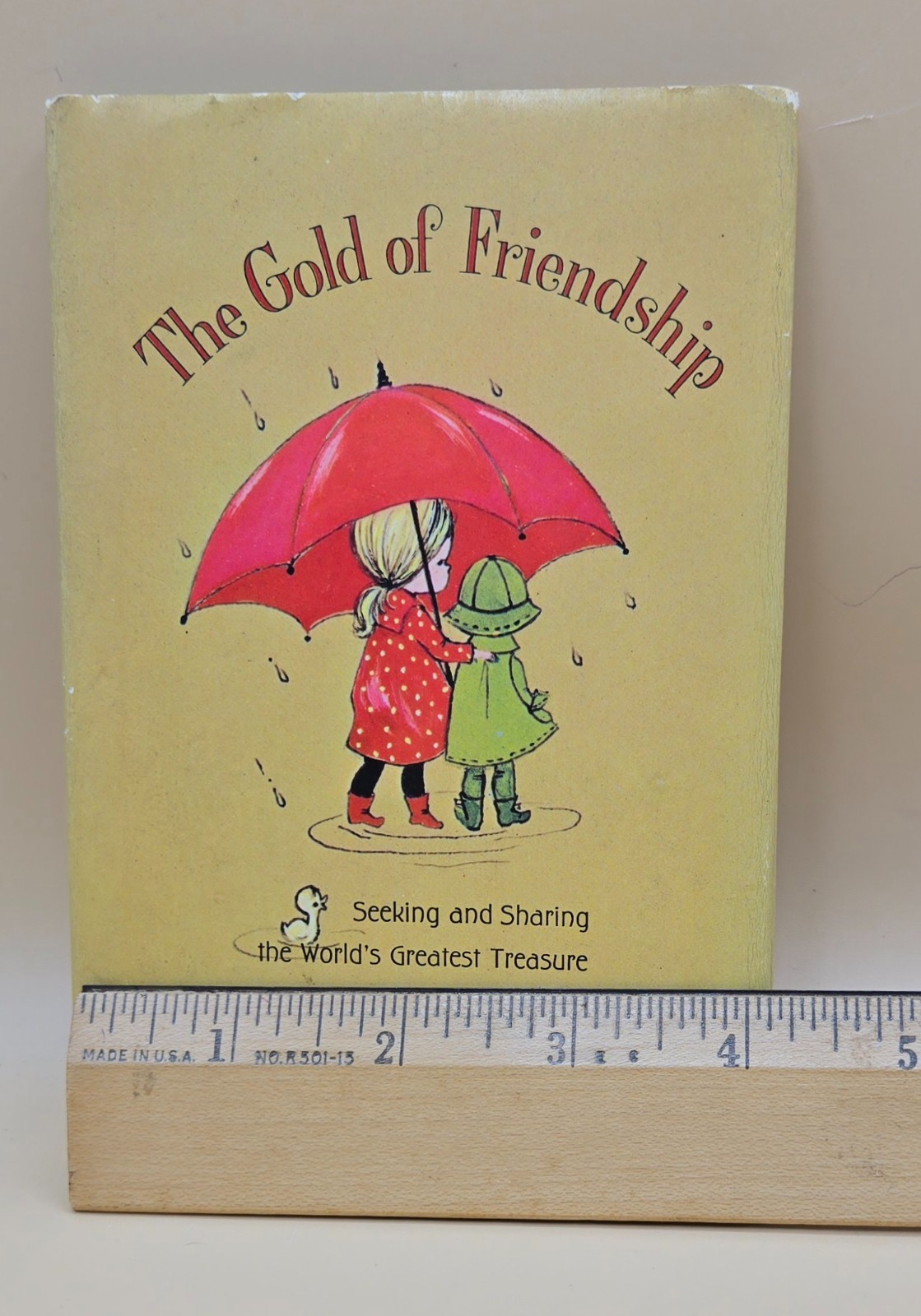 VINTAGE 1967 Hallmark THE GOLD FRIENDSHIP Mini Hardcover w/Dust Jacket, VGC