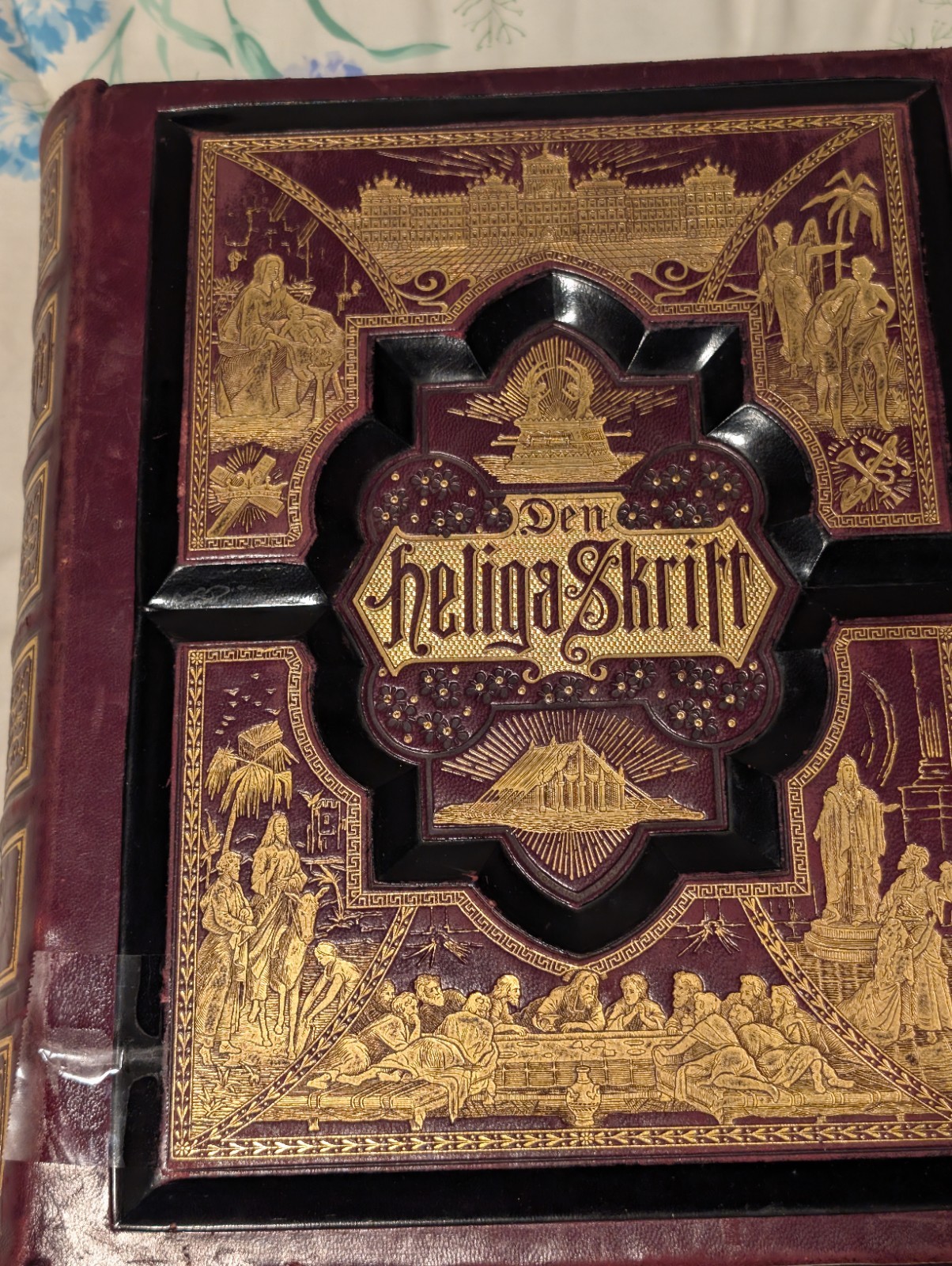 Rare Swedish Illustrated Bible–Den Heliga Skrift, 1880s H. M. Melin/Gustave Doré