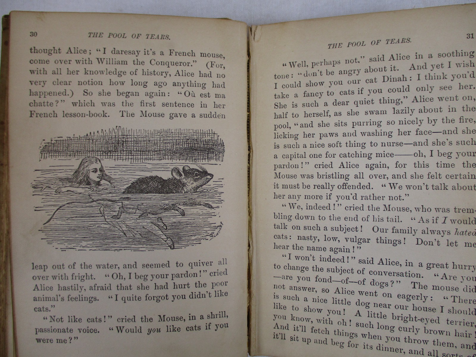 “Alice’s Adventures in Wonderland” Carroll Illust. Tenniel ca 1900 Hurst & Co HC