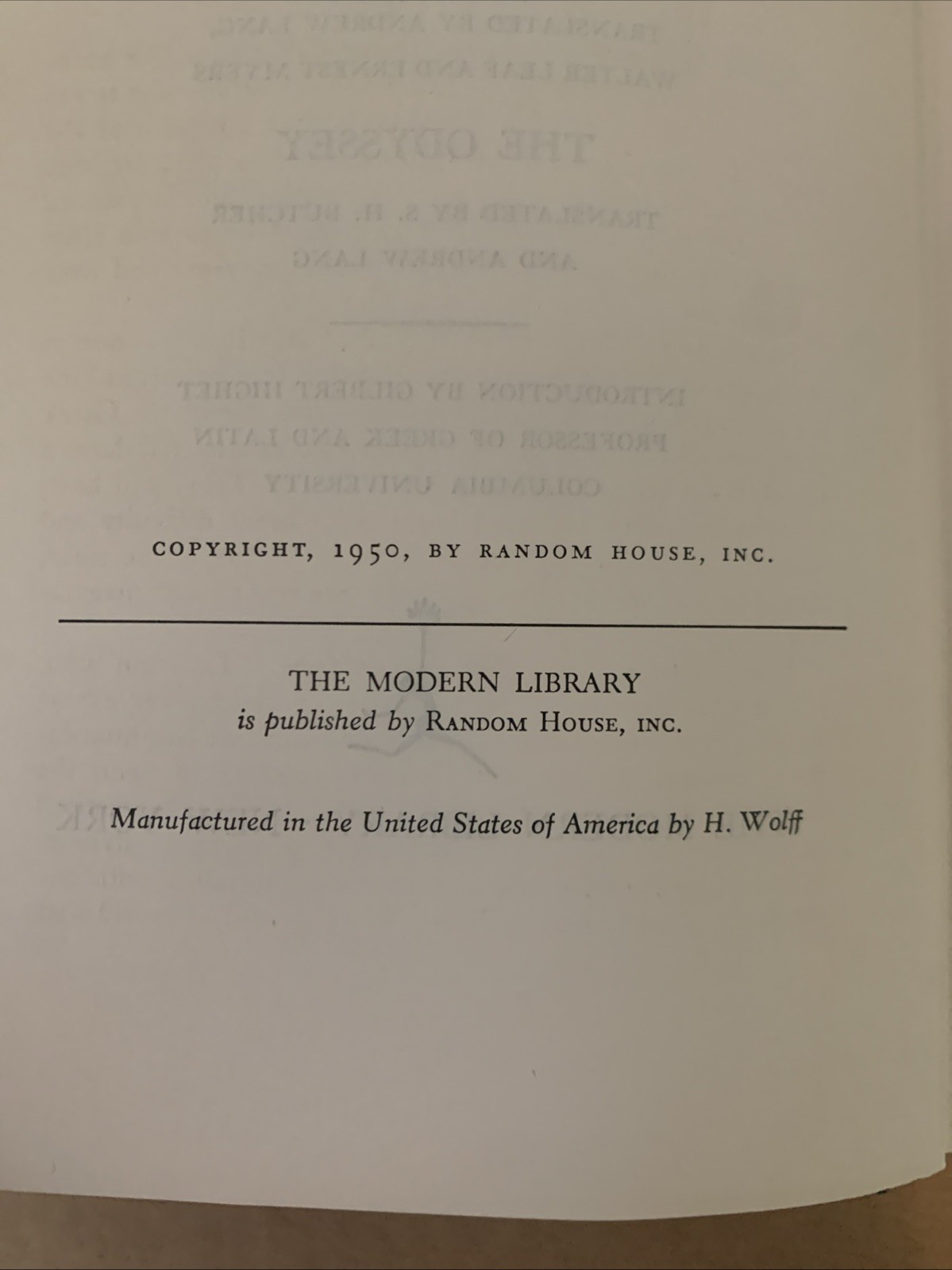The Complete Works of Homer by Homer HC First Ed Very Good 1950