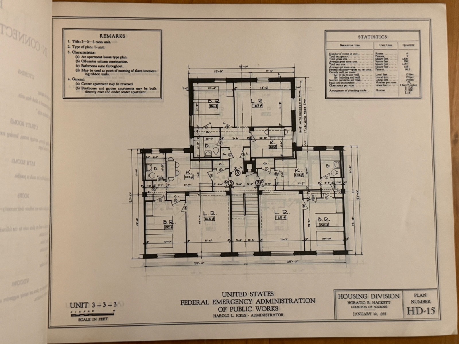 1935 PWA Housing Division Unit Plans Low Rent Housing Architecture Portfolio
