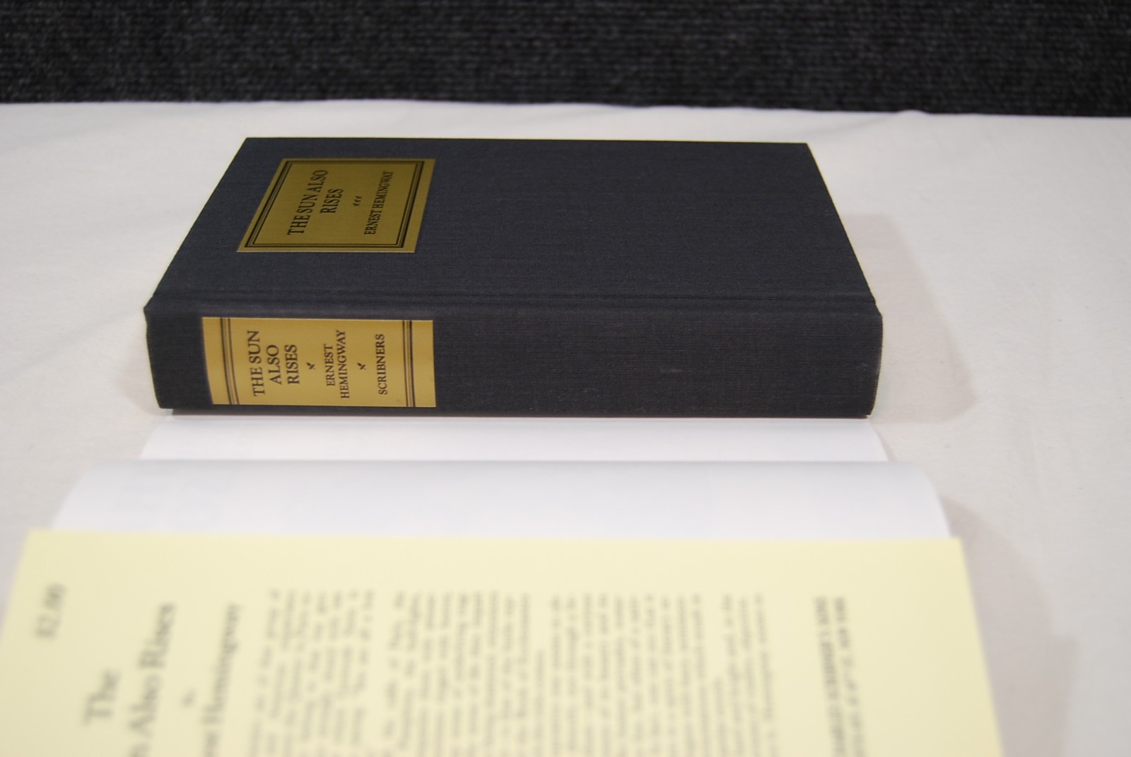 First Edition Library Facsimile The Sun Also Rises by Ernest Hemingway