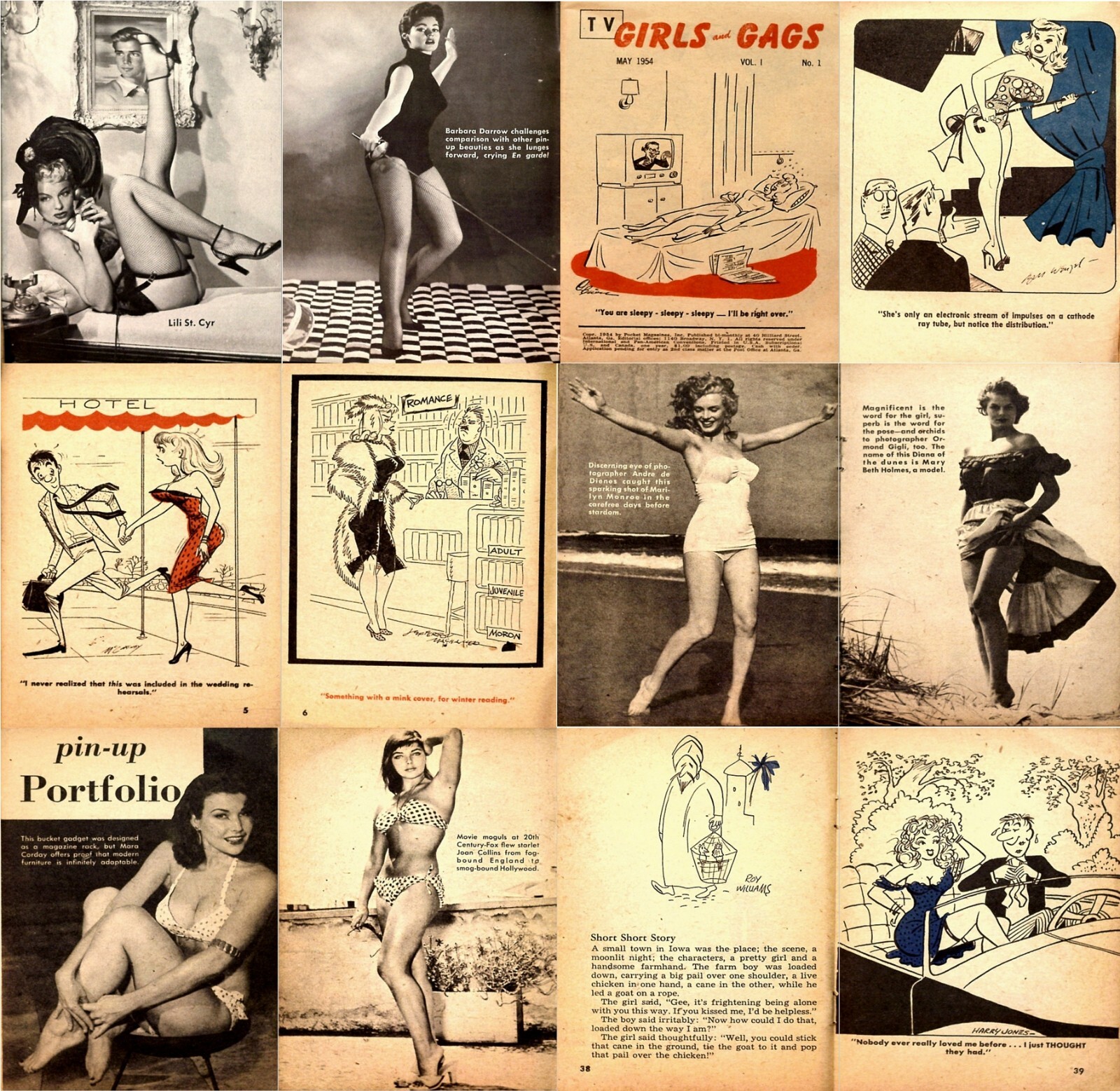 30 Old Issues of TV Girls and Gags – Humor Laughter Naughty Sexy Magazine on DVD