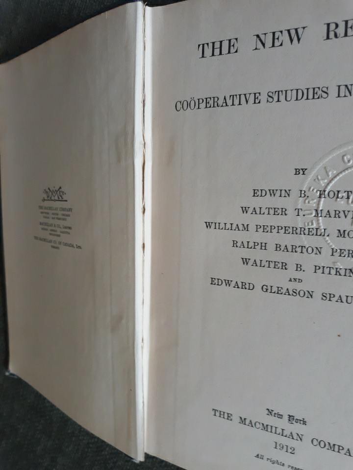 2 Vintage Philosophy Books-The New Realism + Eng. & Am. Phil. Since 1800 X-lib.