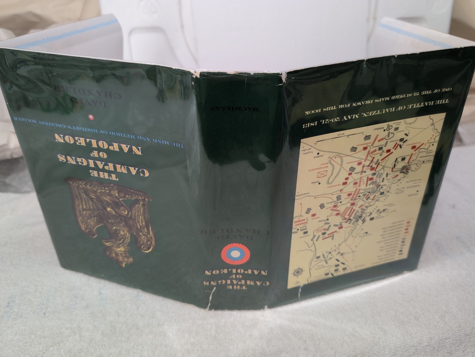 THE CAMPAIGNS OF NAPOLEON by David G. Chandler (BCE) Book Club Edition + Mylar!!