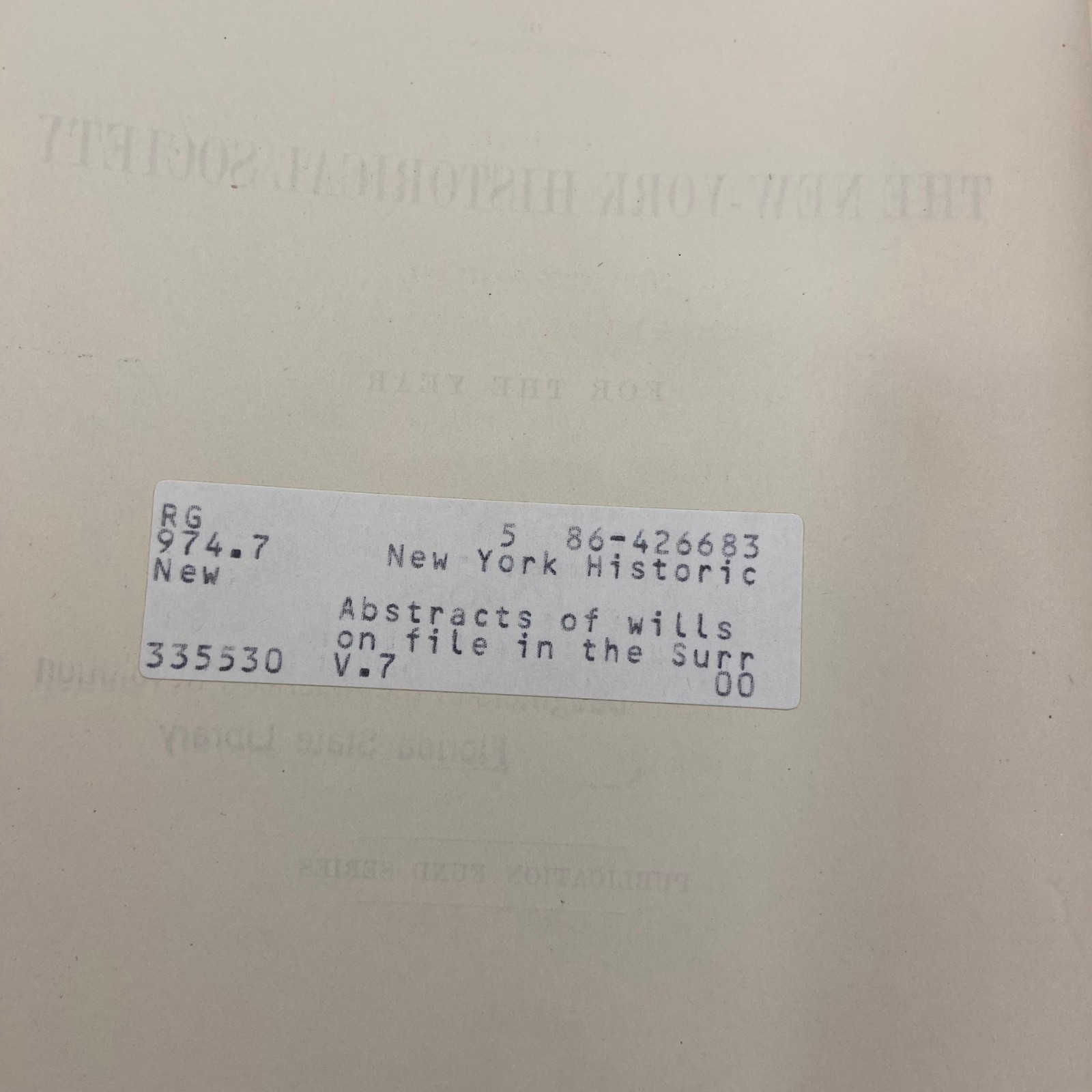 Collections New York Historical Society Fund Series ExLibrary 4 Book Lot