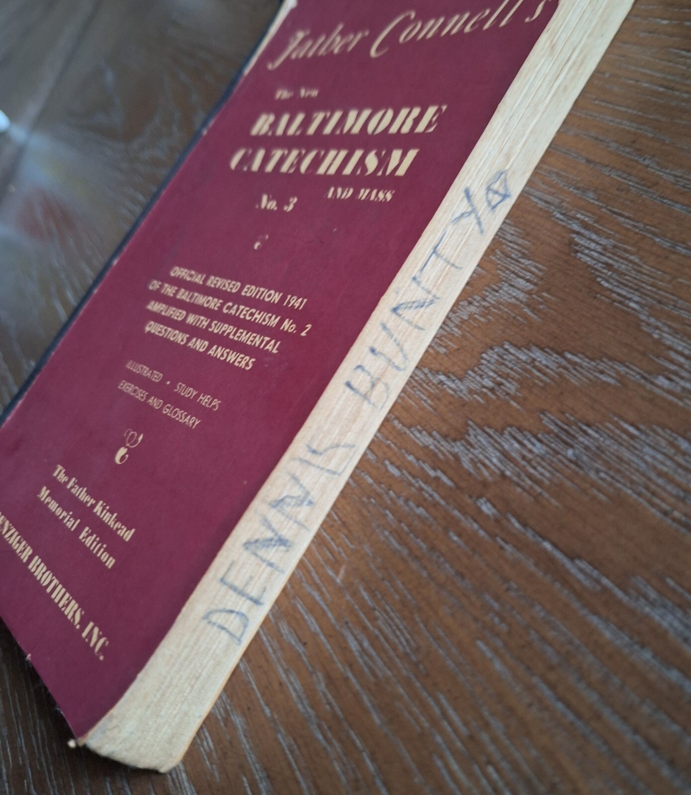 Vintage Father Connell’s The New Baltimore Catechism No 3 Religious Instruction