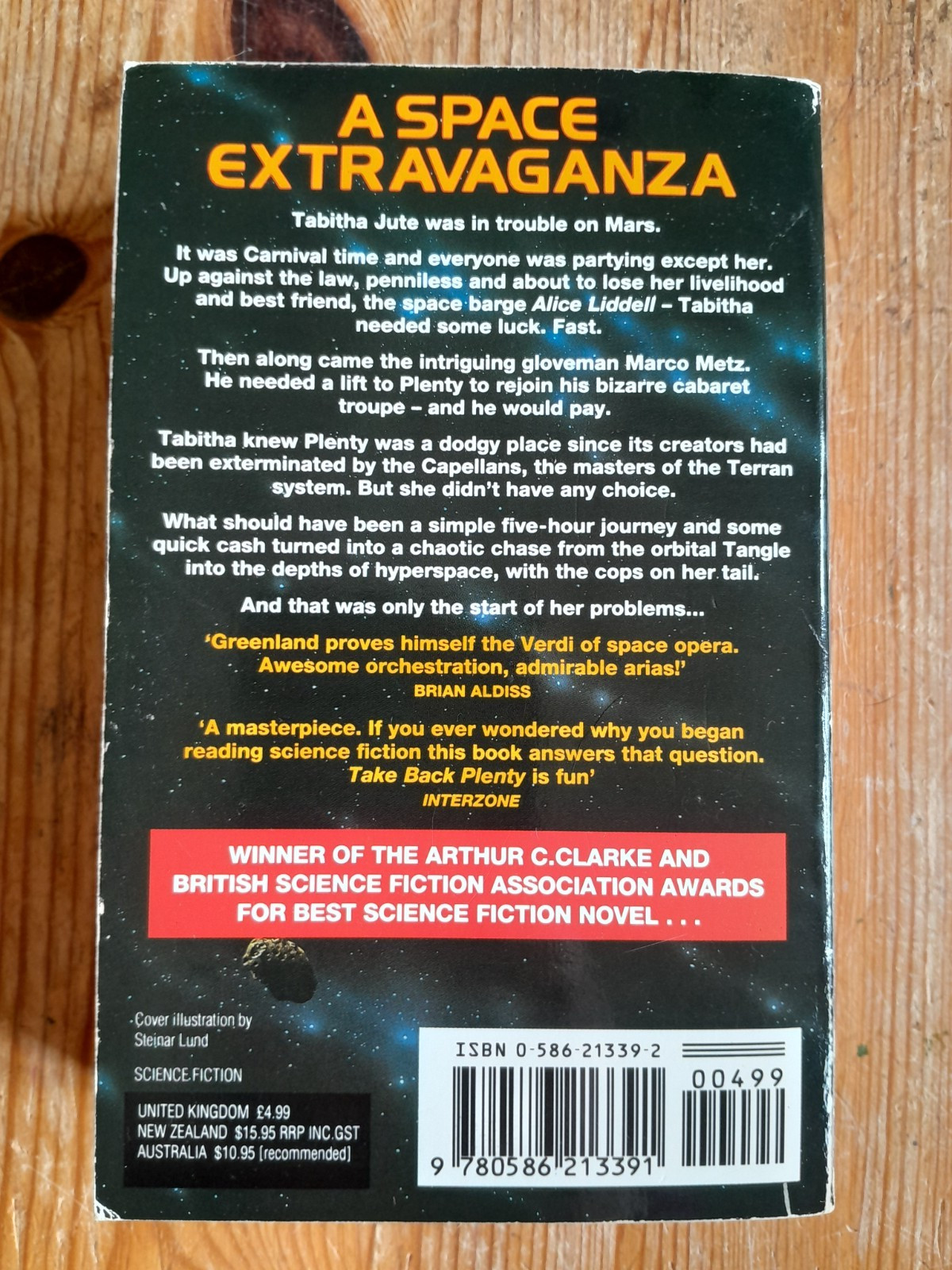 Take Back Plenty by Colin Greenland – science fiction paperback 1991