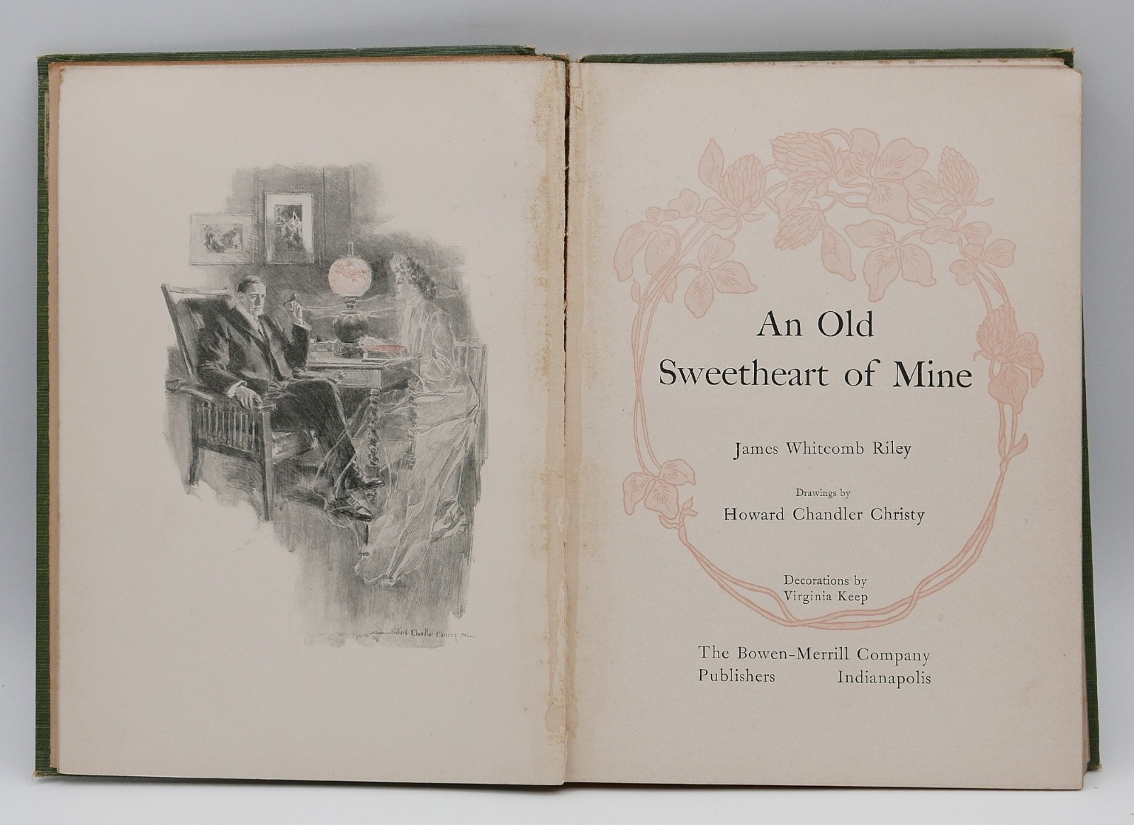 An Old Sweetheart of Mine by James Whitcomb Riley – Illustrated – HC – 1902!