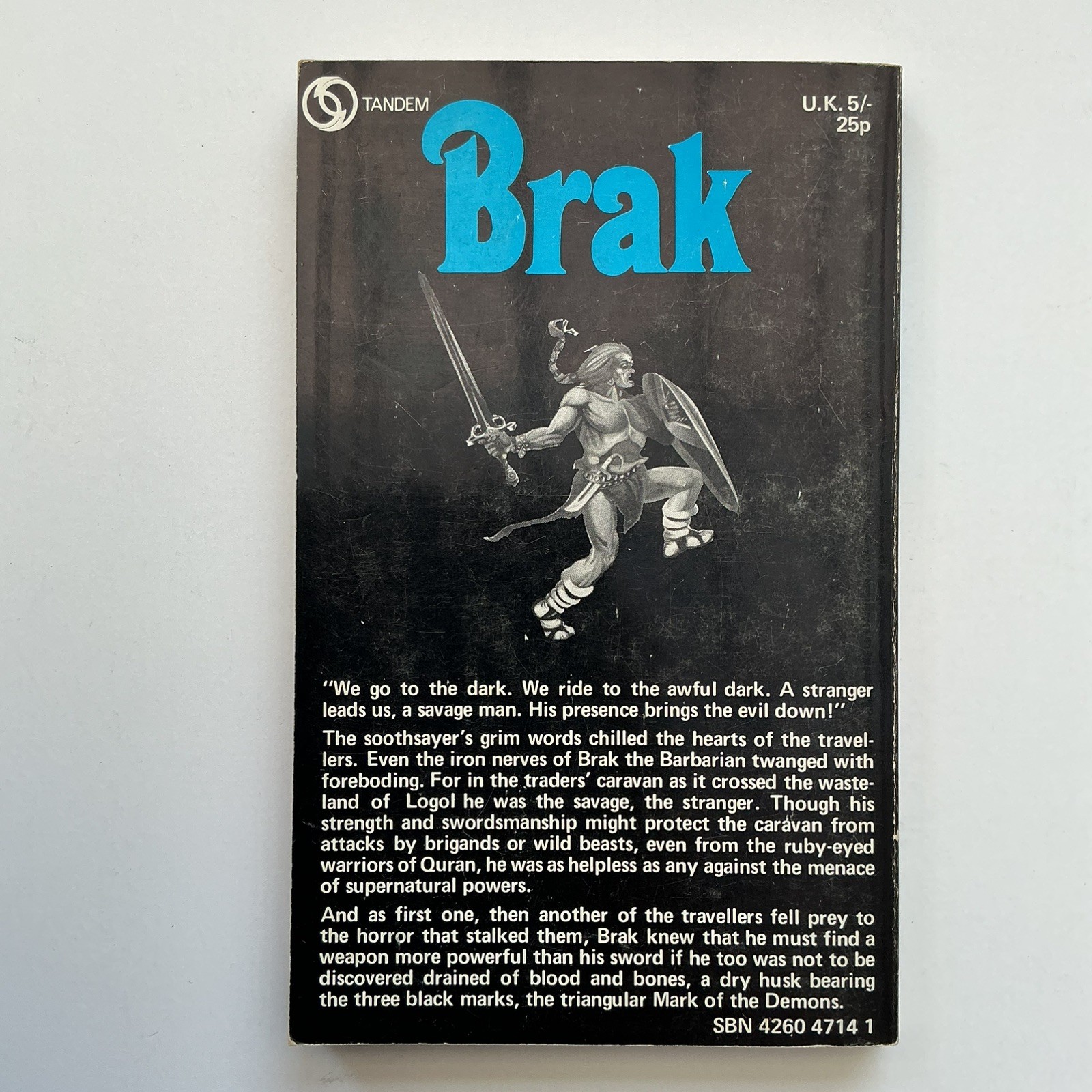 BRAK THE BARBARIAN Mark of the Demons by John Jakes (1970) Tandem UK paperback