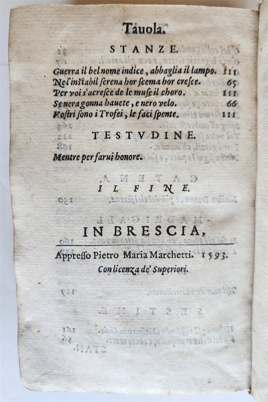 1592 POETRY by TORQUATO TASSO antique vellum bound 16th CENTURY