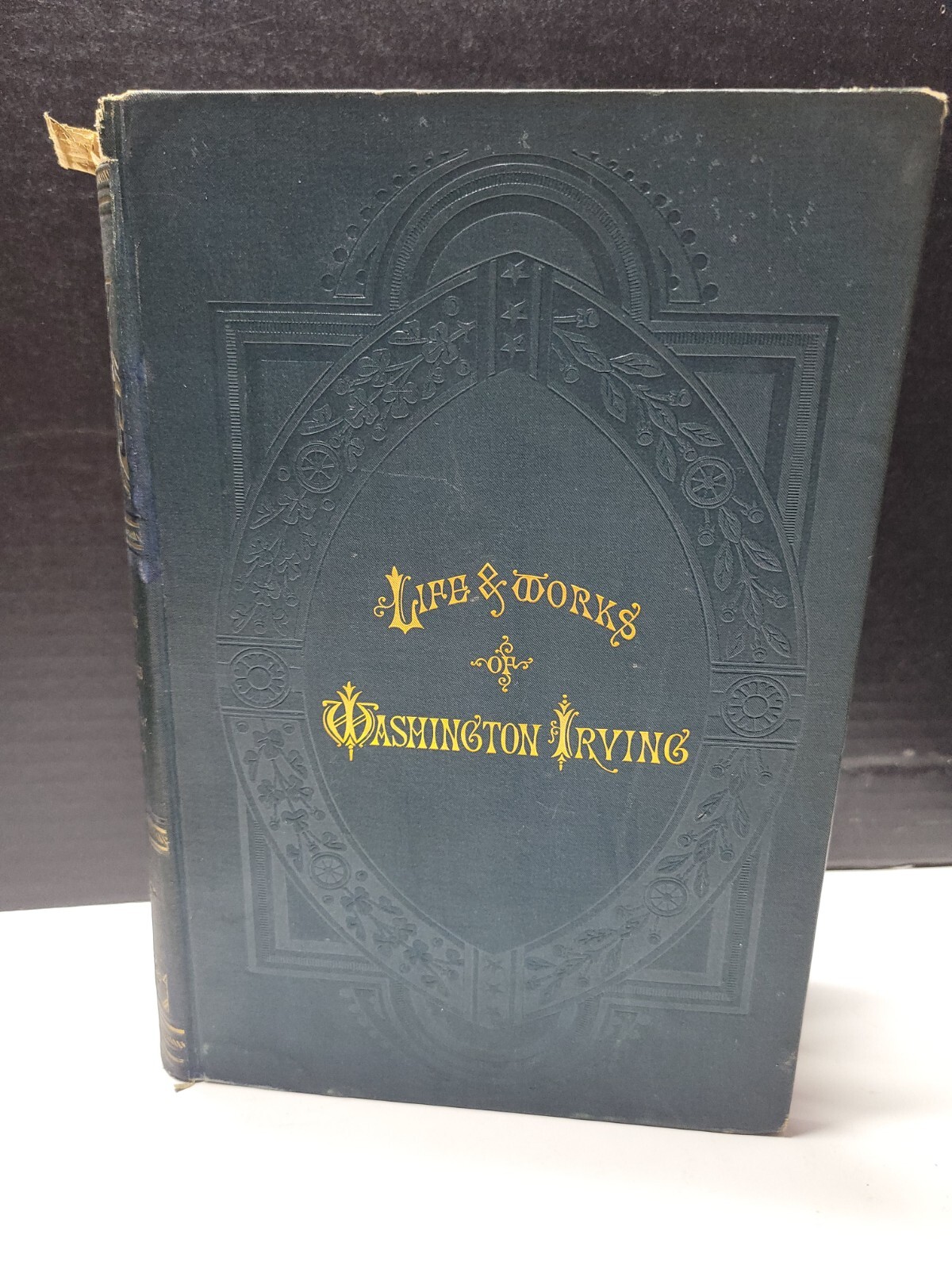 1883 LIFE & WORKS WASHINGTON IRVING VOL. 2 Lovell illustrated Hardcover Antique