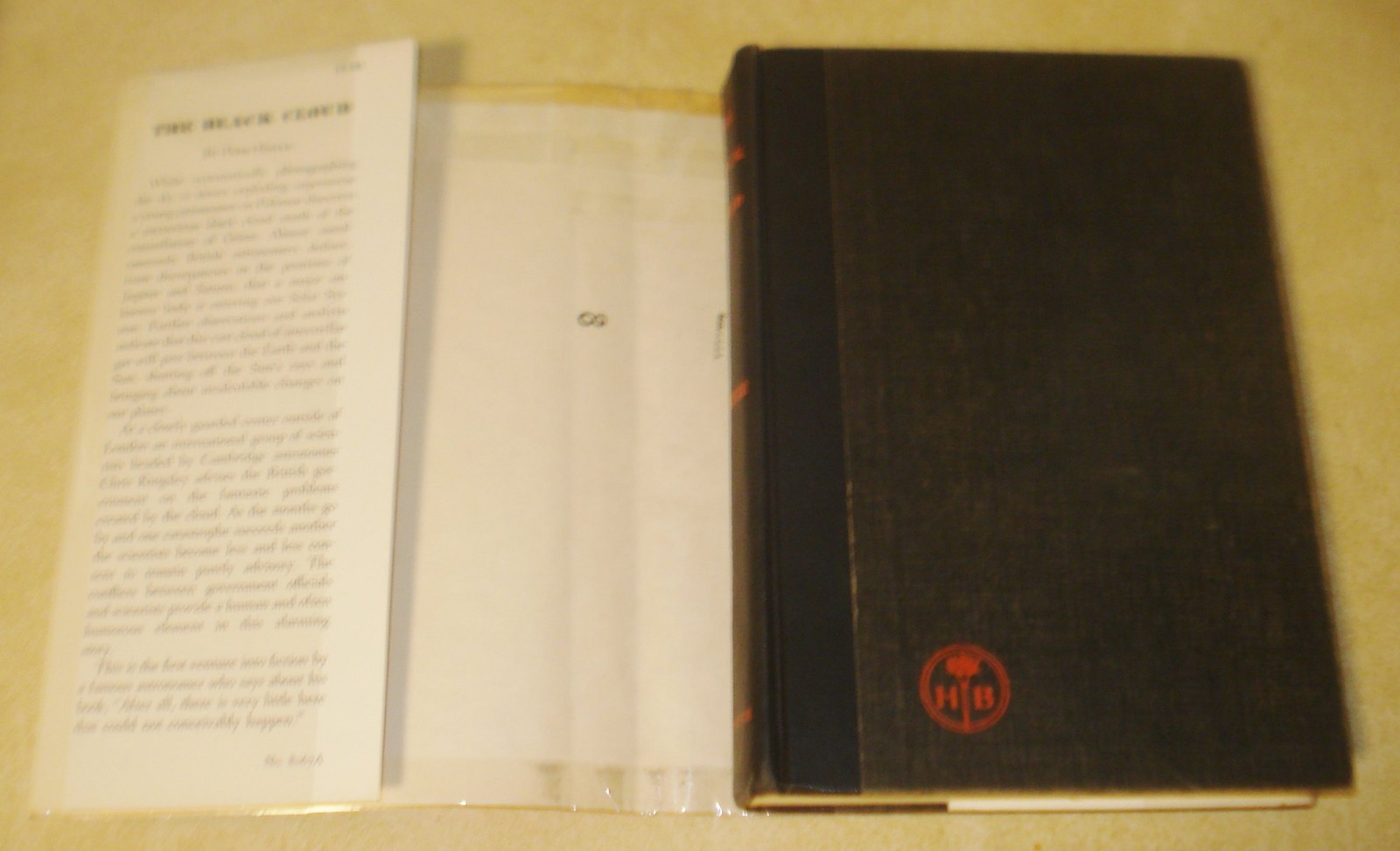 Fred Hoyle The Black Cloud 1st American Edition 1st Print HCDJ 1957