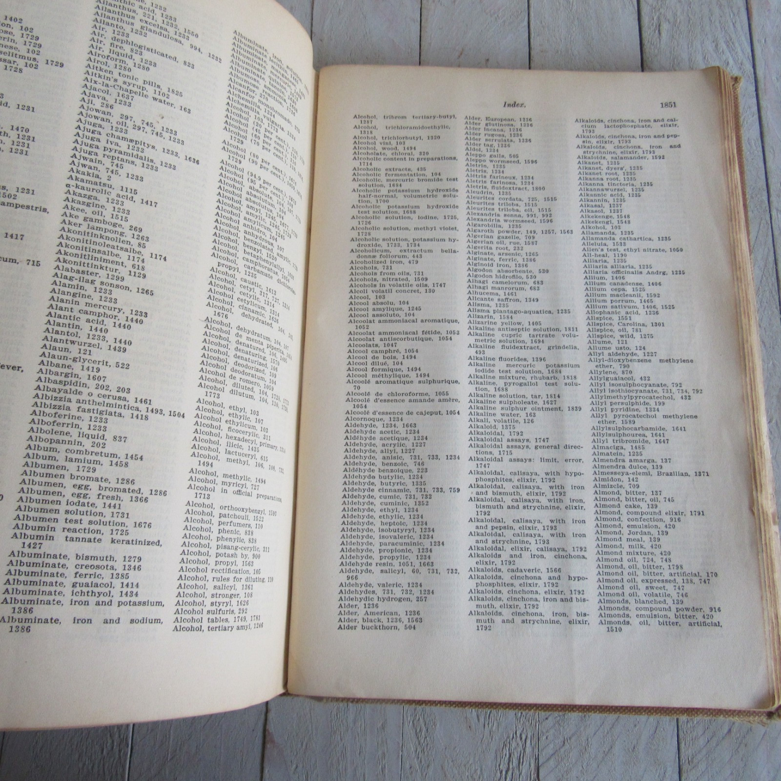 Antique Vtg The Dispensatory of the United States of American 1918 20th Edition