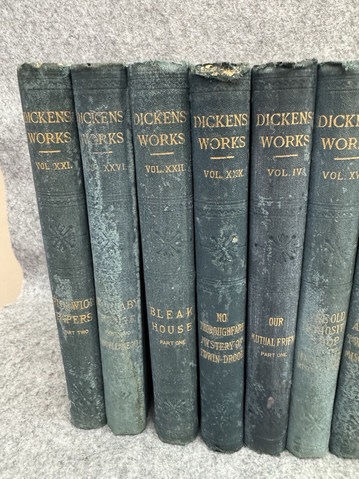15 Vol Charles Dickens Works Peter Fenelon Collier Antique Hardcover Set