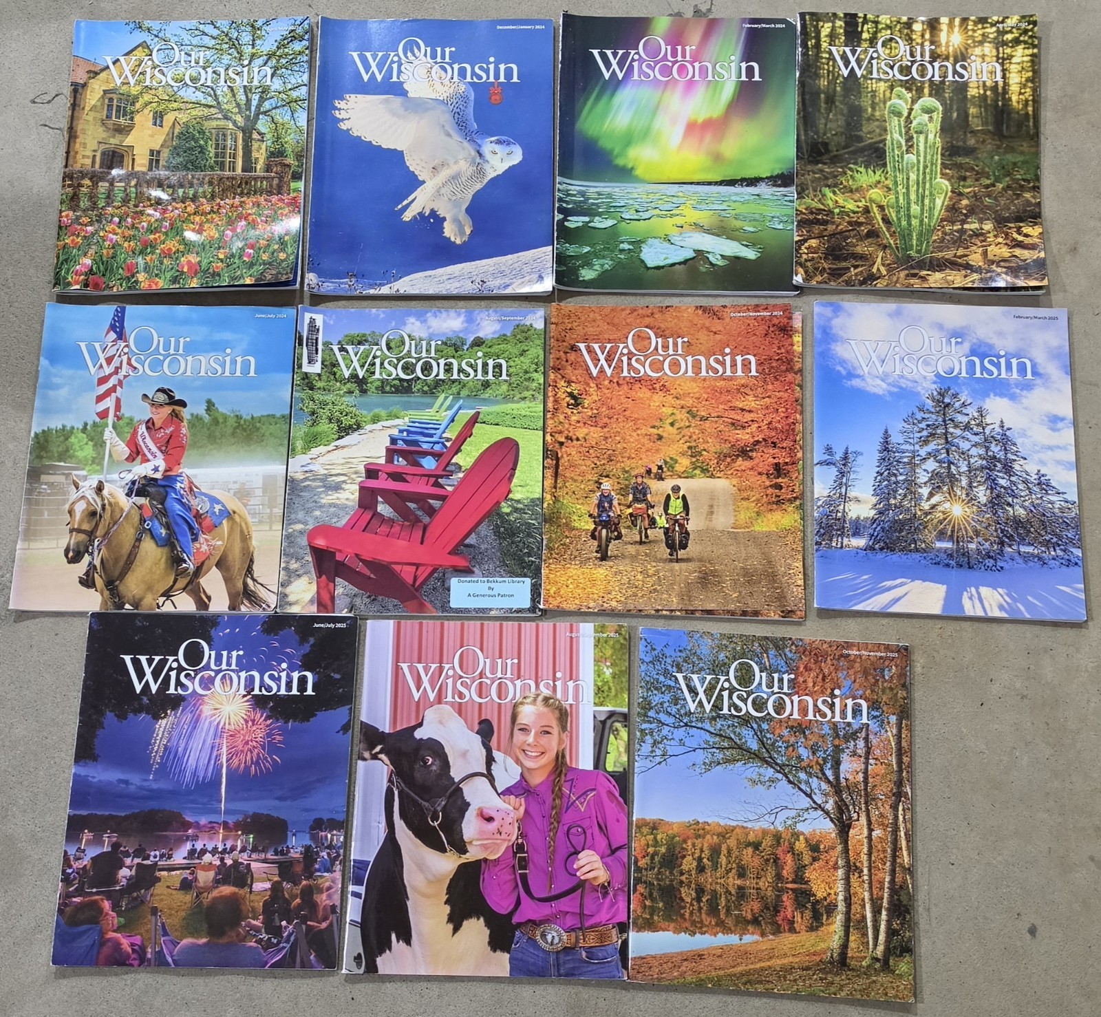 Lot 11 OUR WISCONSIN magazine Holiday Backroads Farm Memories 2023 2024 2025