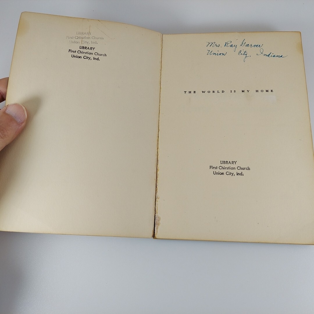 The World is My Home By Ewald Mand 1952 Friendship Press PB Ex-Library