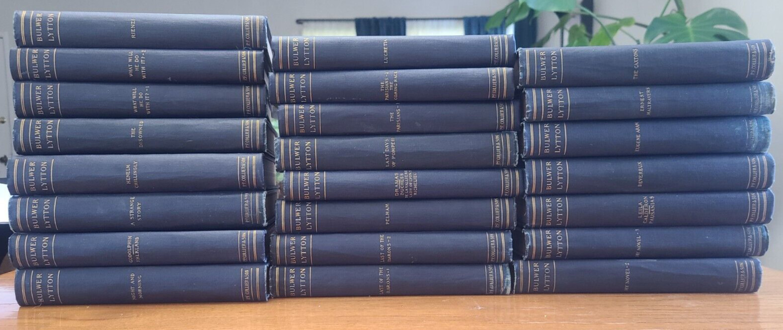 Antique 1901 Edition Lord Bulwer Lytton Books Various Titles Lot of 23 Volumes