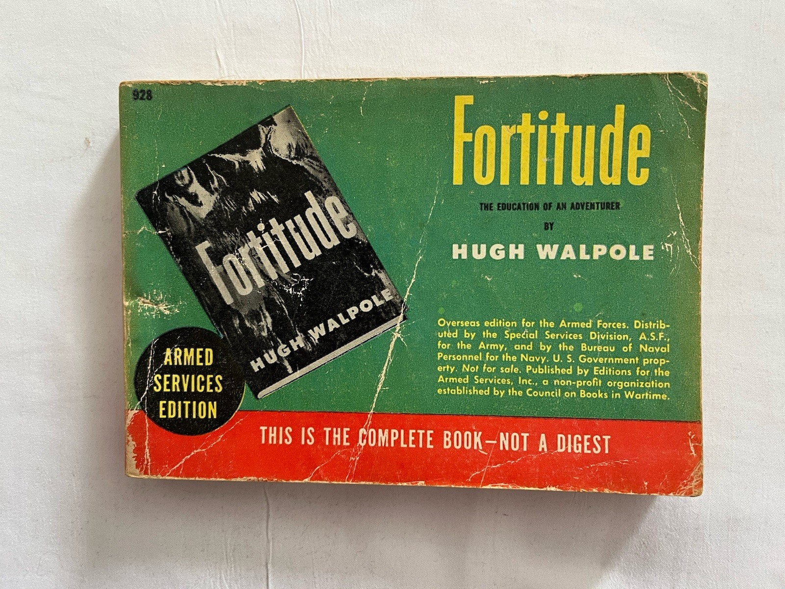 Armed Services Edition Fortitude By Hugh Walpole 1st Ed 1913 #928