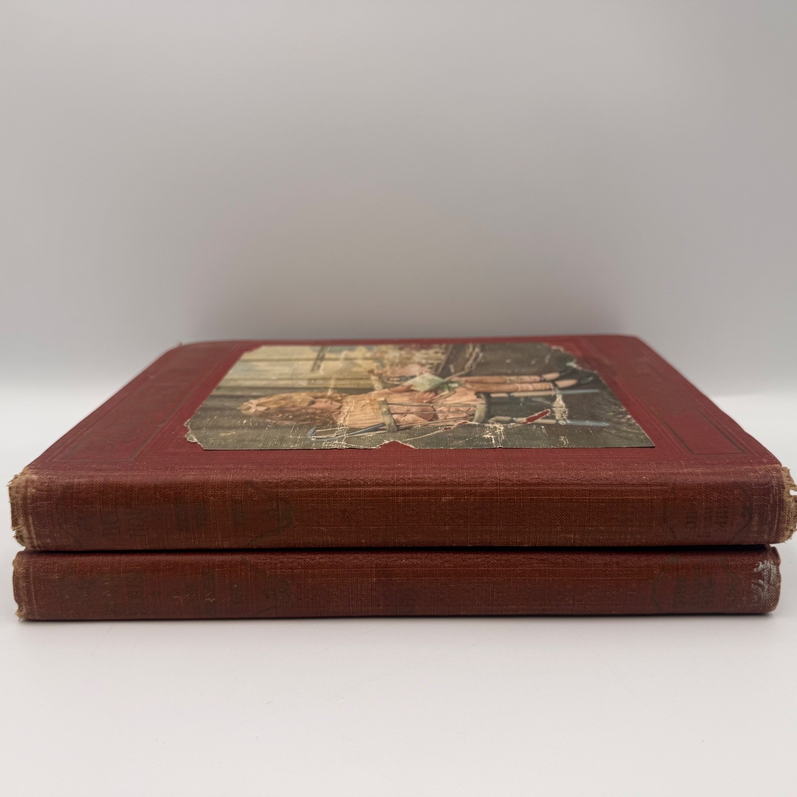 Antique 1925 My Bookhouse 2 Book Set In The Nursery Story Time Olive B Miller