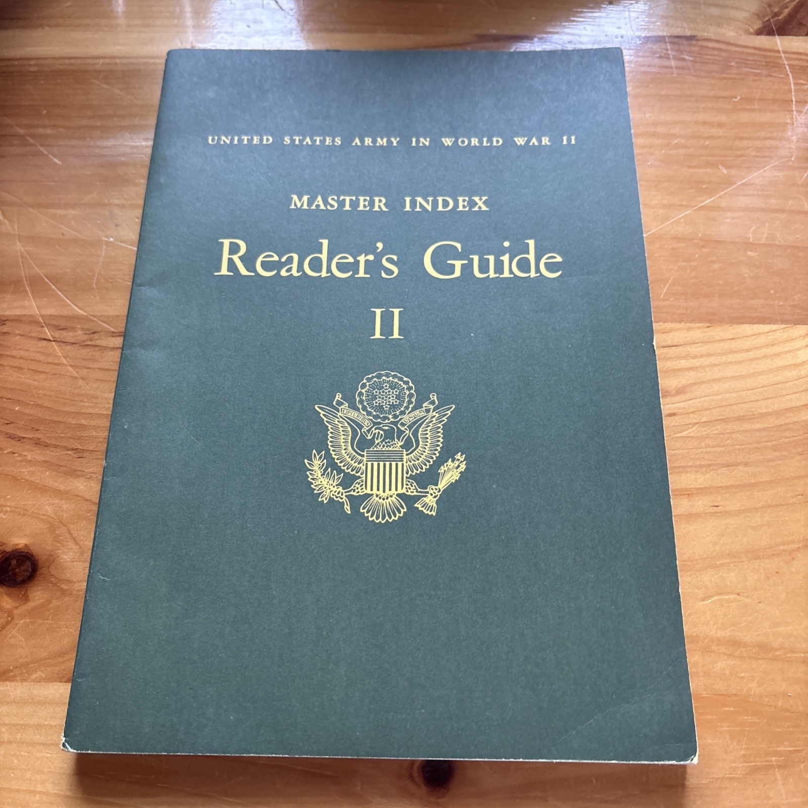 Master Index: Reader’s Guide II for the United States Army In World War II WWII