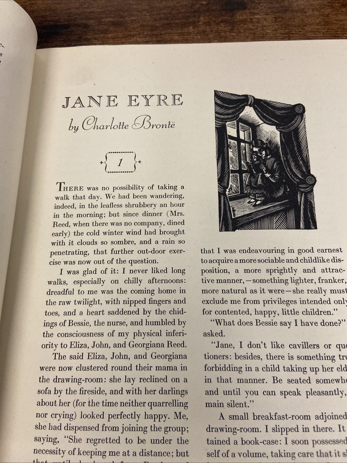 Jane Eyre-Charlotte Bronte 1943 Random House Edition Eichenberg Engravings