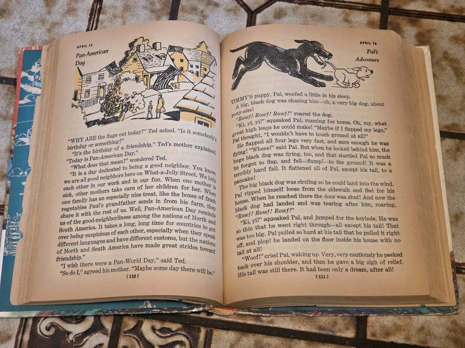365 Bedtime Stories Nan Gilbert 1955 Hardcover VINTAGE Kids Storybook ’50s USA