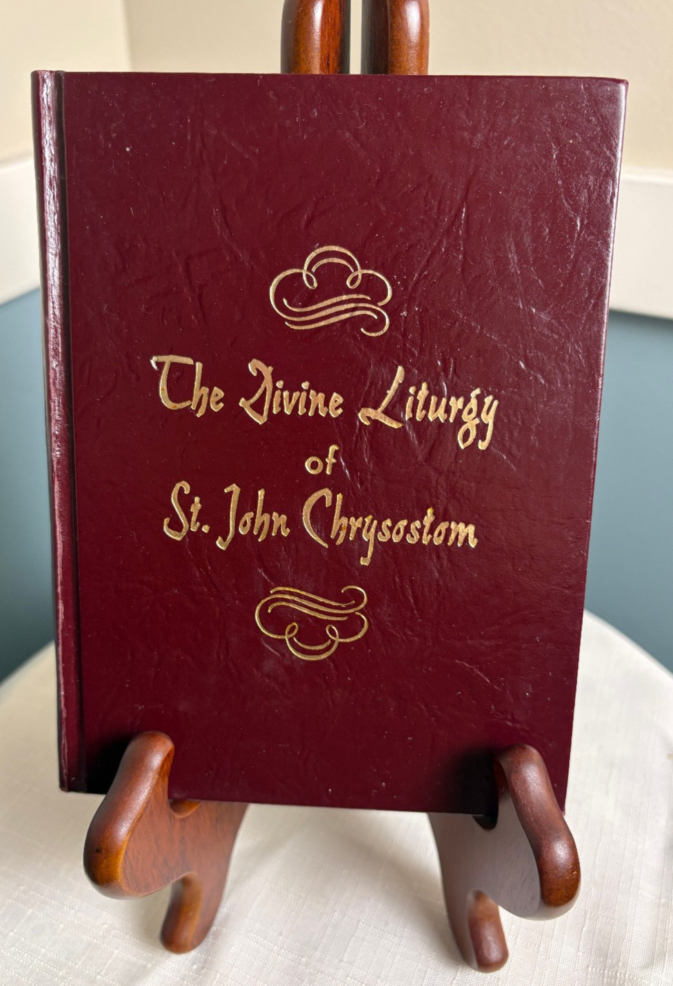 The Divine Liturgy Of St. John Chrysostom 1966 Greek Orthodox Hardcover Book