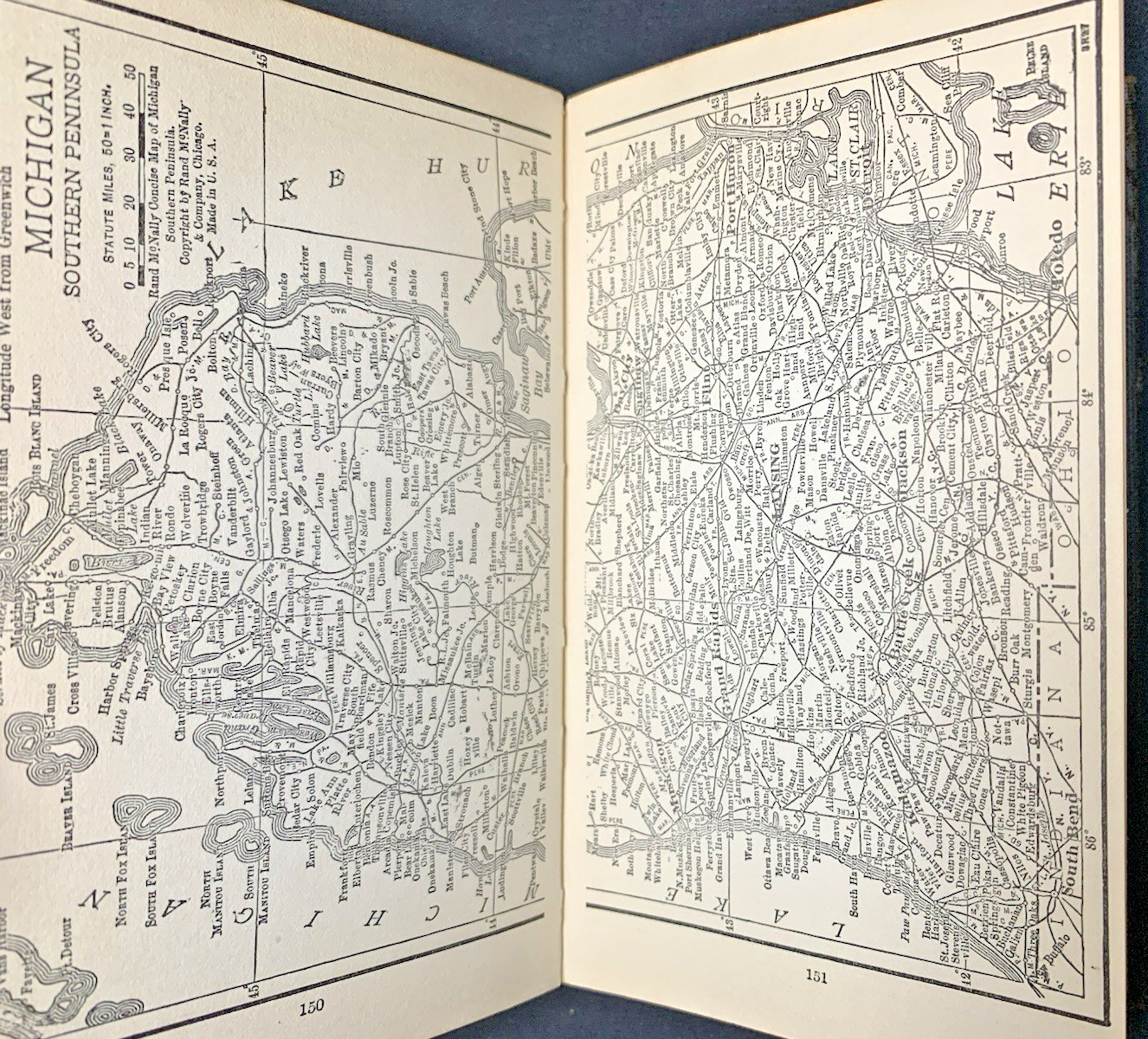 Vintage Rand McNally Atlas of the World – Salz Bros NY – Pocket Book of Maps