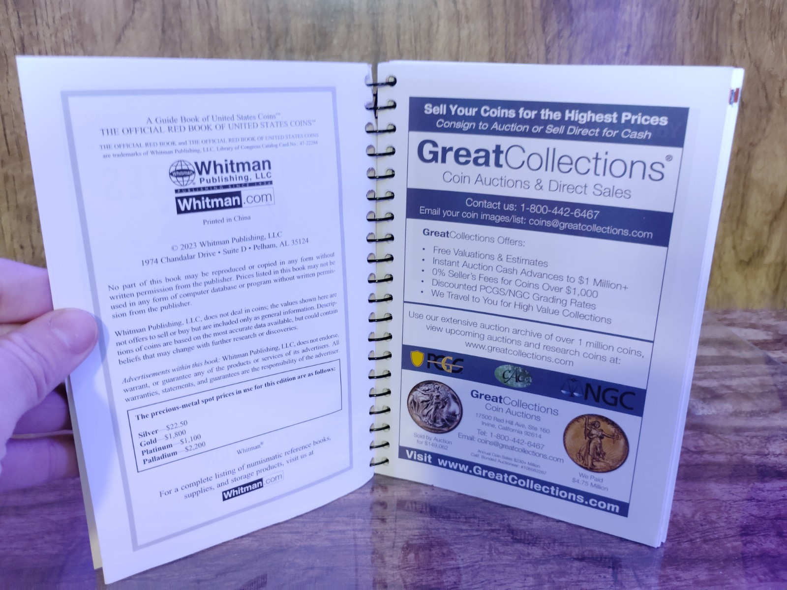 2024 Official Red Book US Coins 77th Edition Spiral Whitman Yeoman Garrett Price