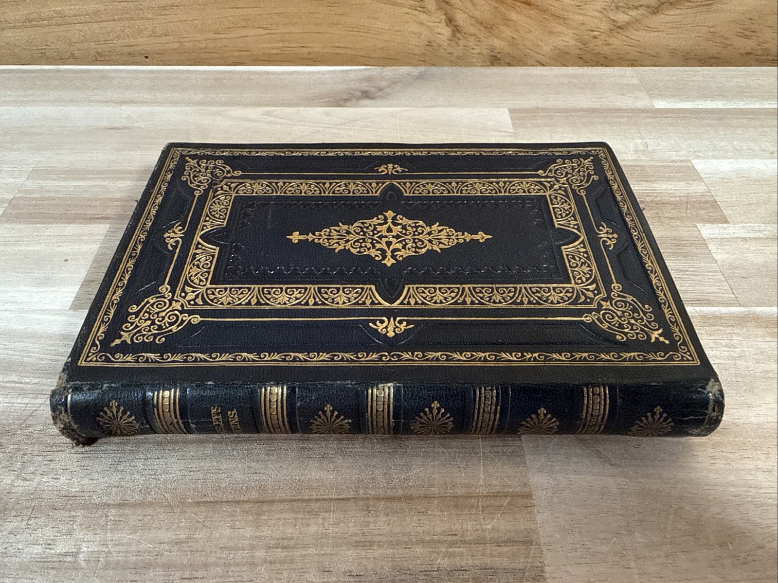 c1860 JOHN WESLEY HYMN BOOK fine binding LEATHER antique METHODIST hymns