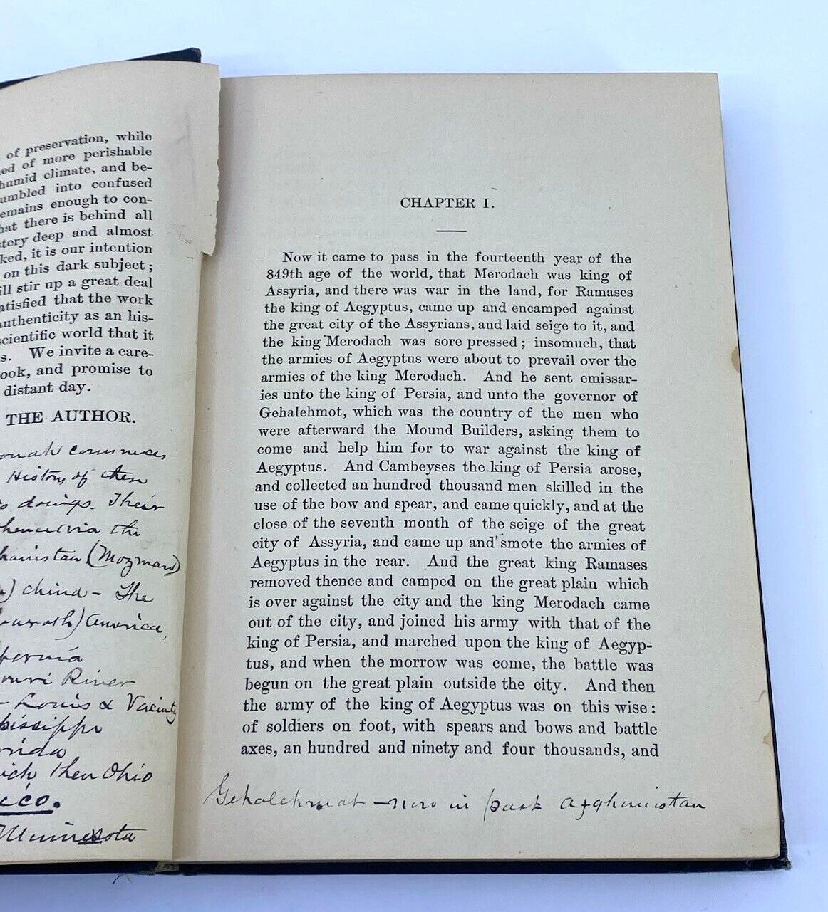The Book of Algoonah: History of Early People of America 1884 Lost Race SIGNED?