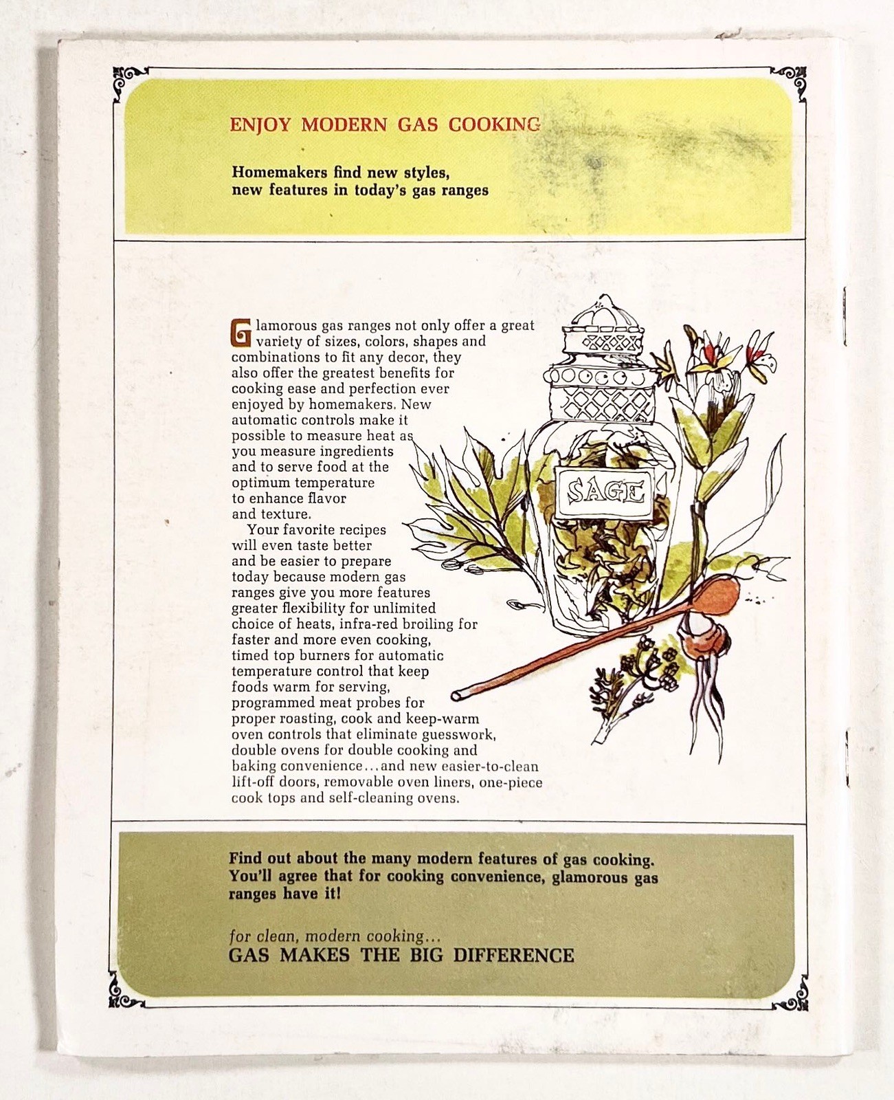 1967 FESTIVE FOODS FOR FAMILY FUN cookbook Wisconsin Gas Company MID-CENTURY