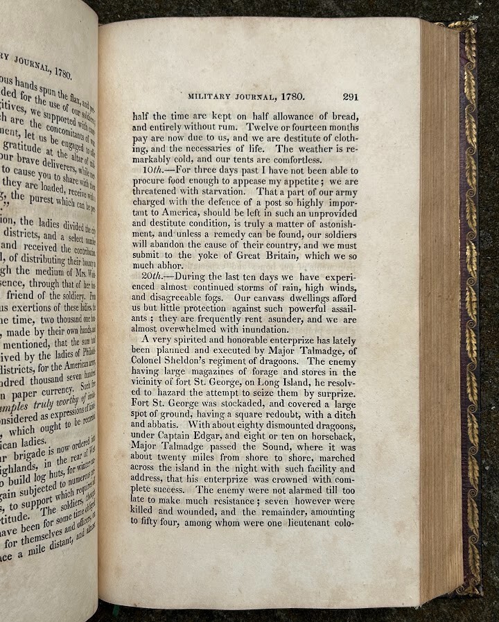 Military Journal … 1775 to 1783 by Thacher, fine binding: best available copy