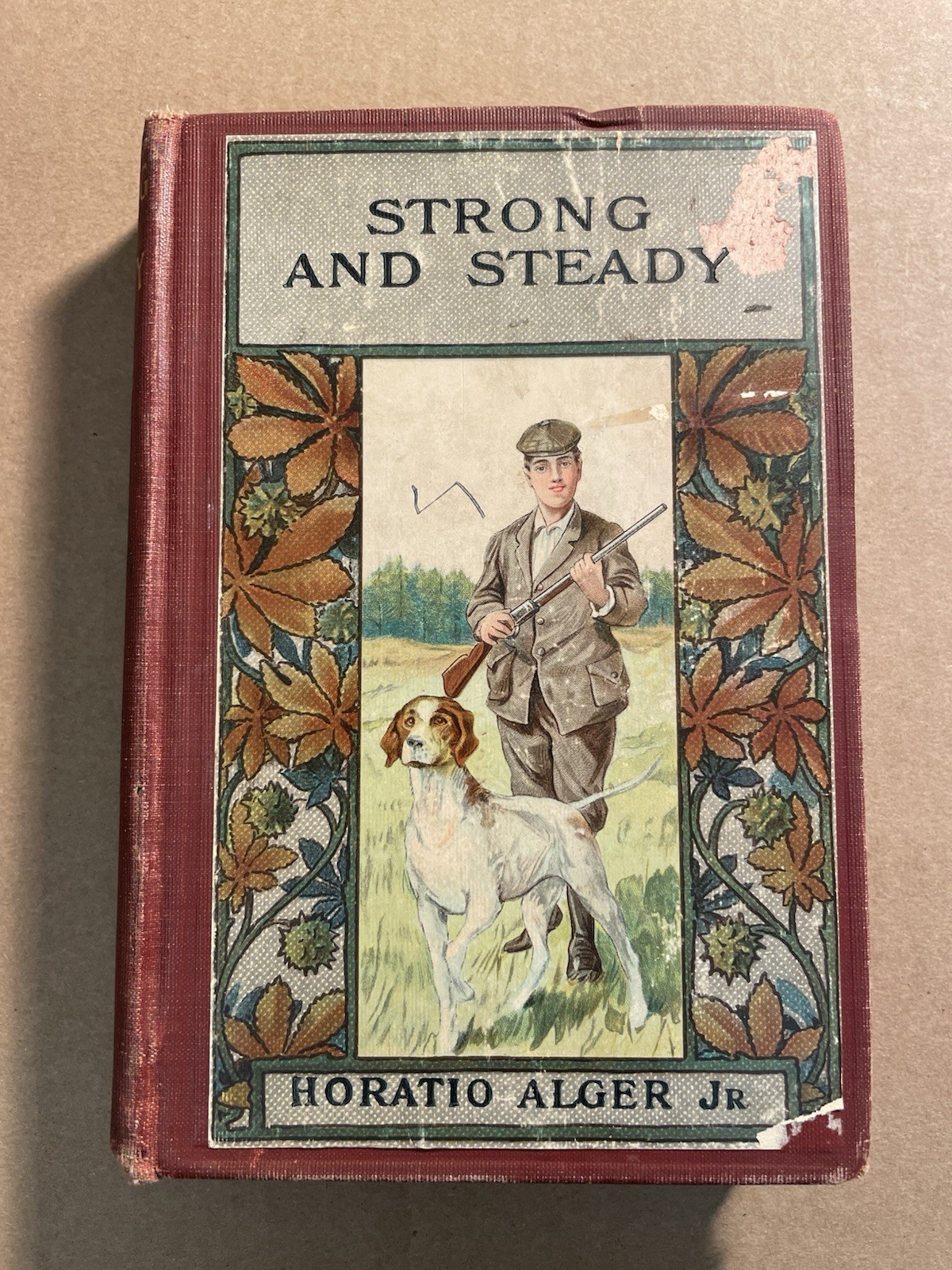 LOT OF 4 ANTIQUE HORATIO ALGER JR BOOKS – EARLY 1900’s