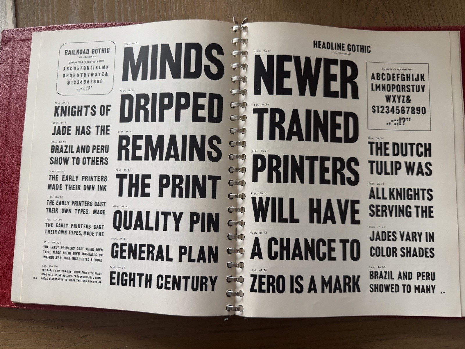 Vintage 1955 ATF Design With Type Planning Book Specimens American Type Founders