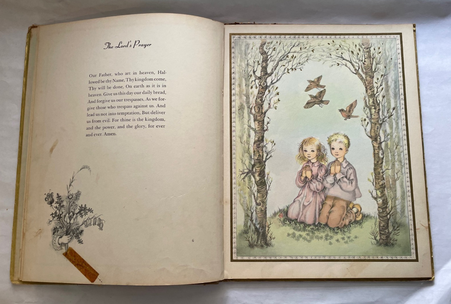 A Child’s Book of Prayers Masha Illustrated Random House Large VTG 1941
