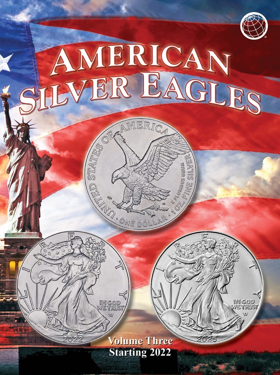 American Silver Eagles Coin Folder Vol 3 Starting 2022 + Blank New Whitman Album