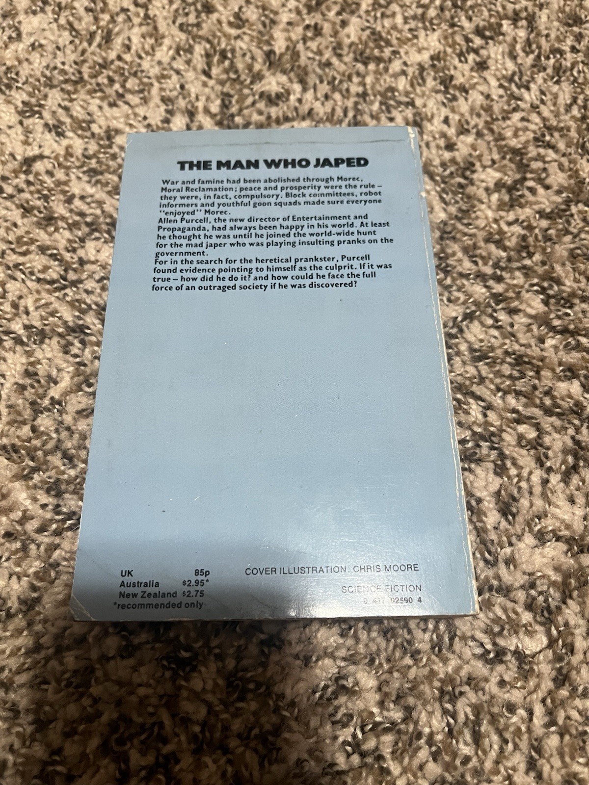Philip K Dick – Vintage Paperback – The Man Who Japed – Magnum 1978