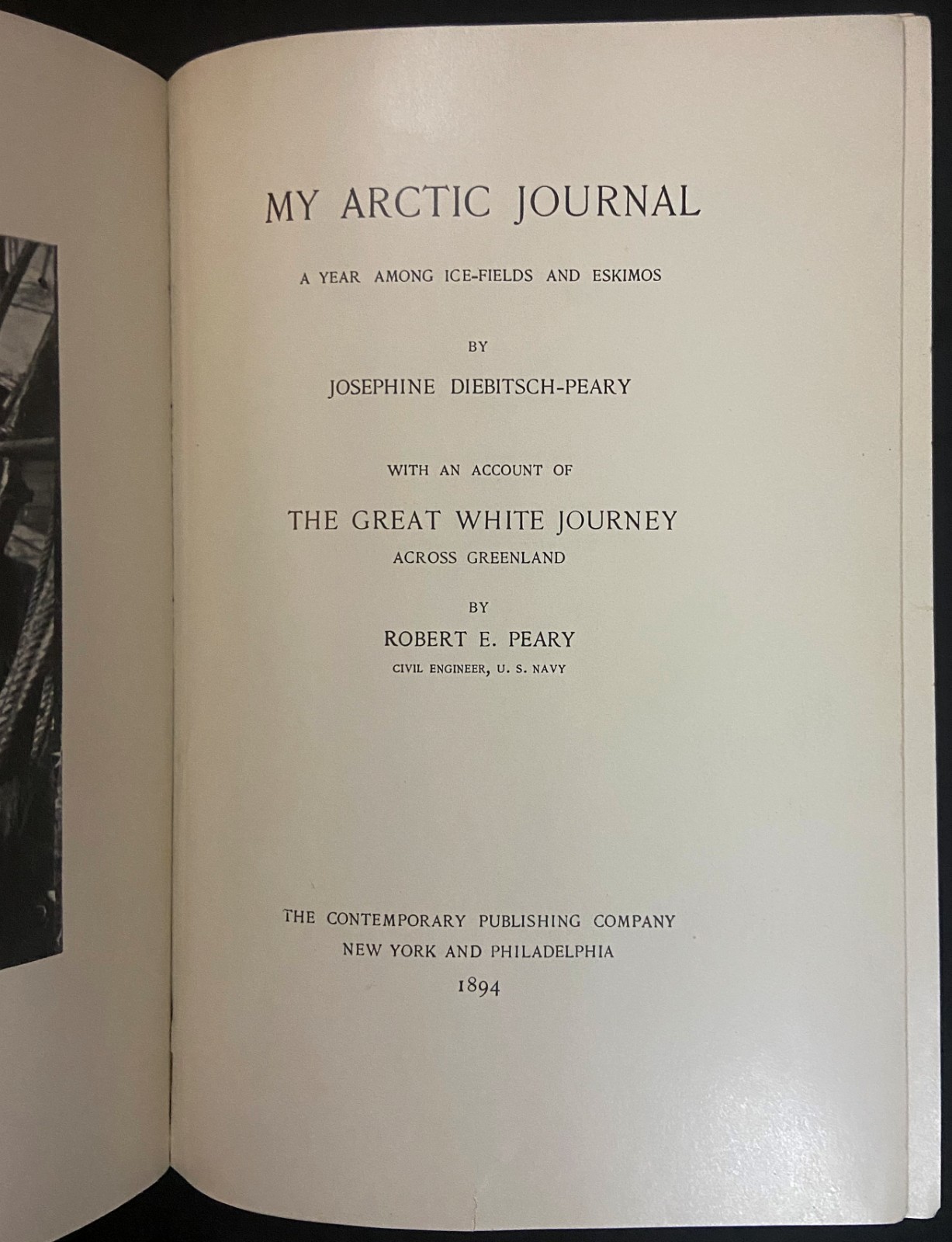 1894 MY ARCTIC JOURNAL Victorian Exploration & Travel MRS PEARY Anthropology