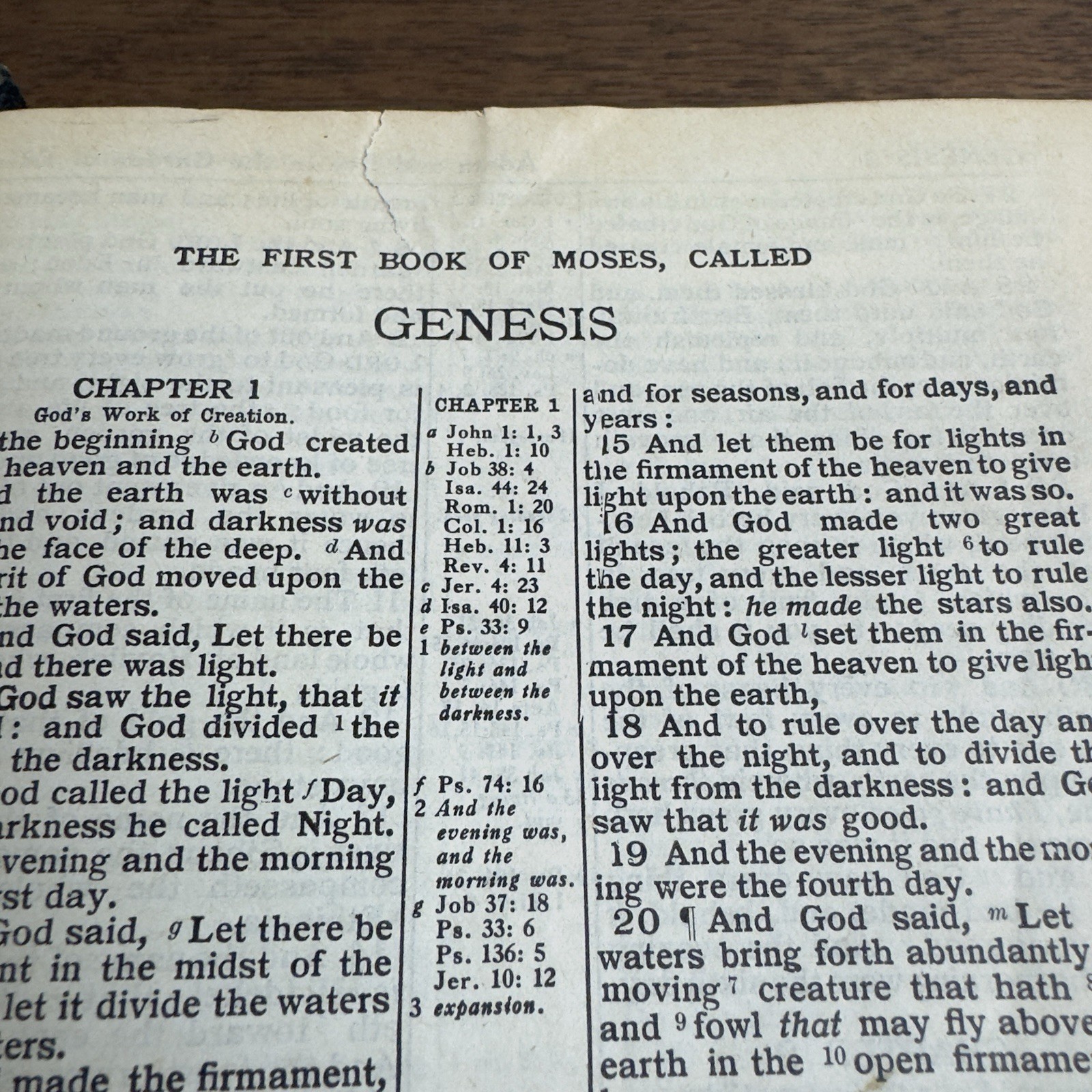 Vintage 1920s Holy Bible Red Letter Edition World Syndicate Genuine Leather KJV